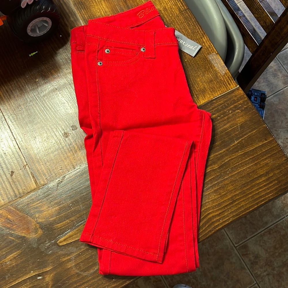 NWT Red Skinny Jeans